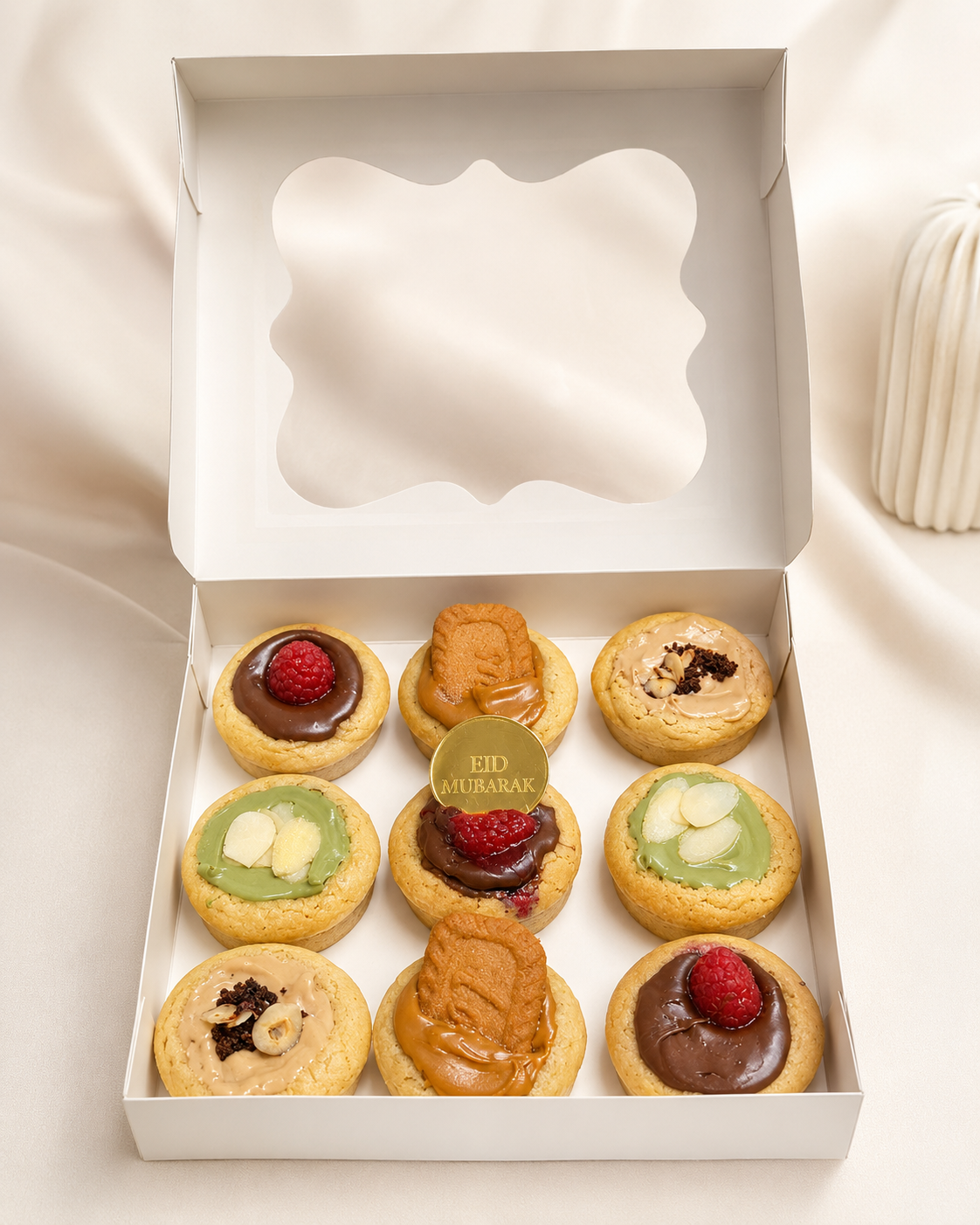 Eid Mubarak Luxury 9-Cookie Box